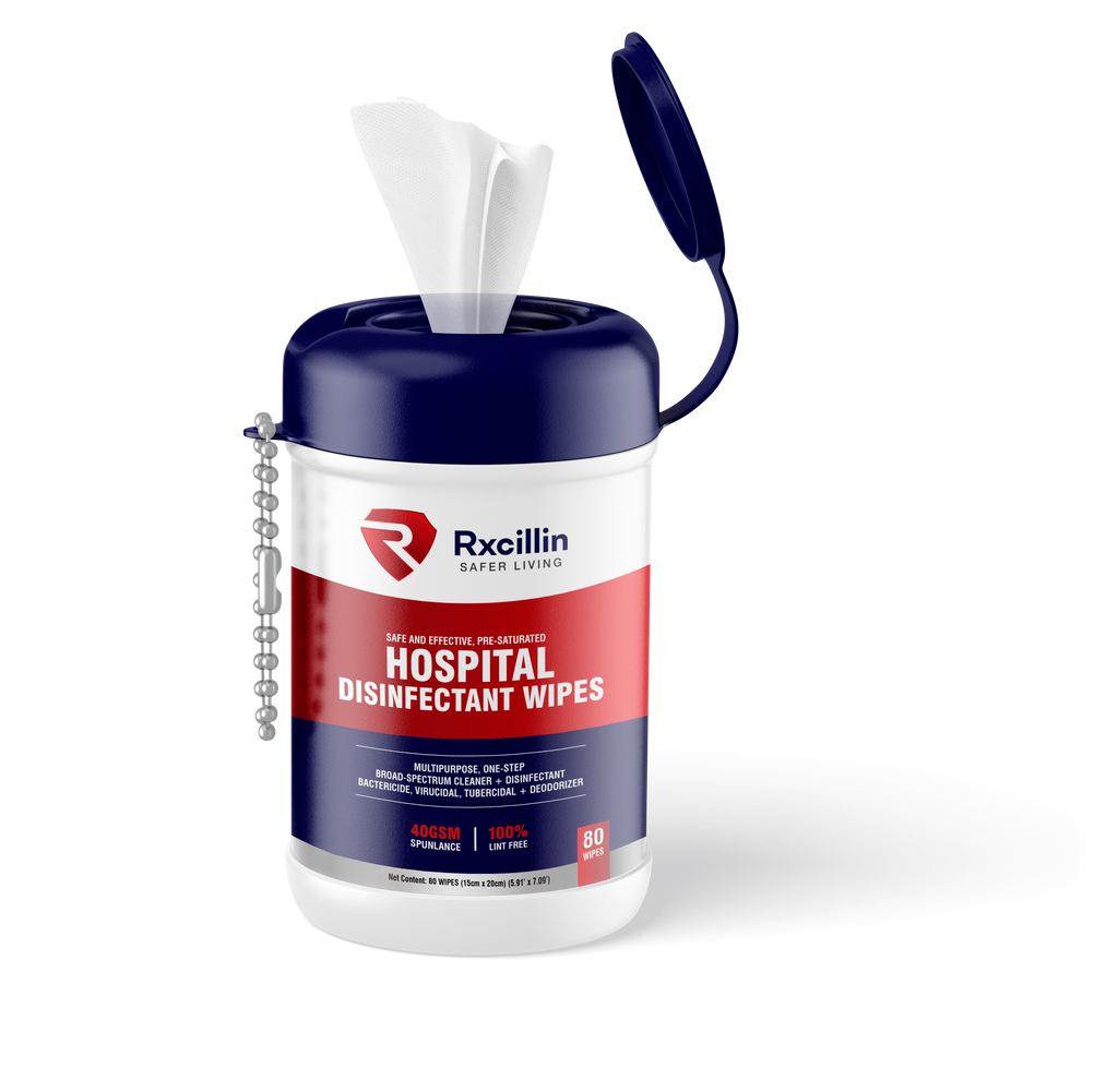 Rxcillin Hospital Disinfectant Wipes