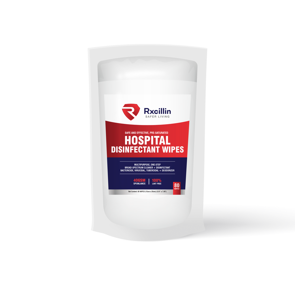 Rxcillin Hospital Disinfectant Wipes